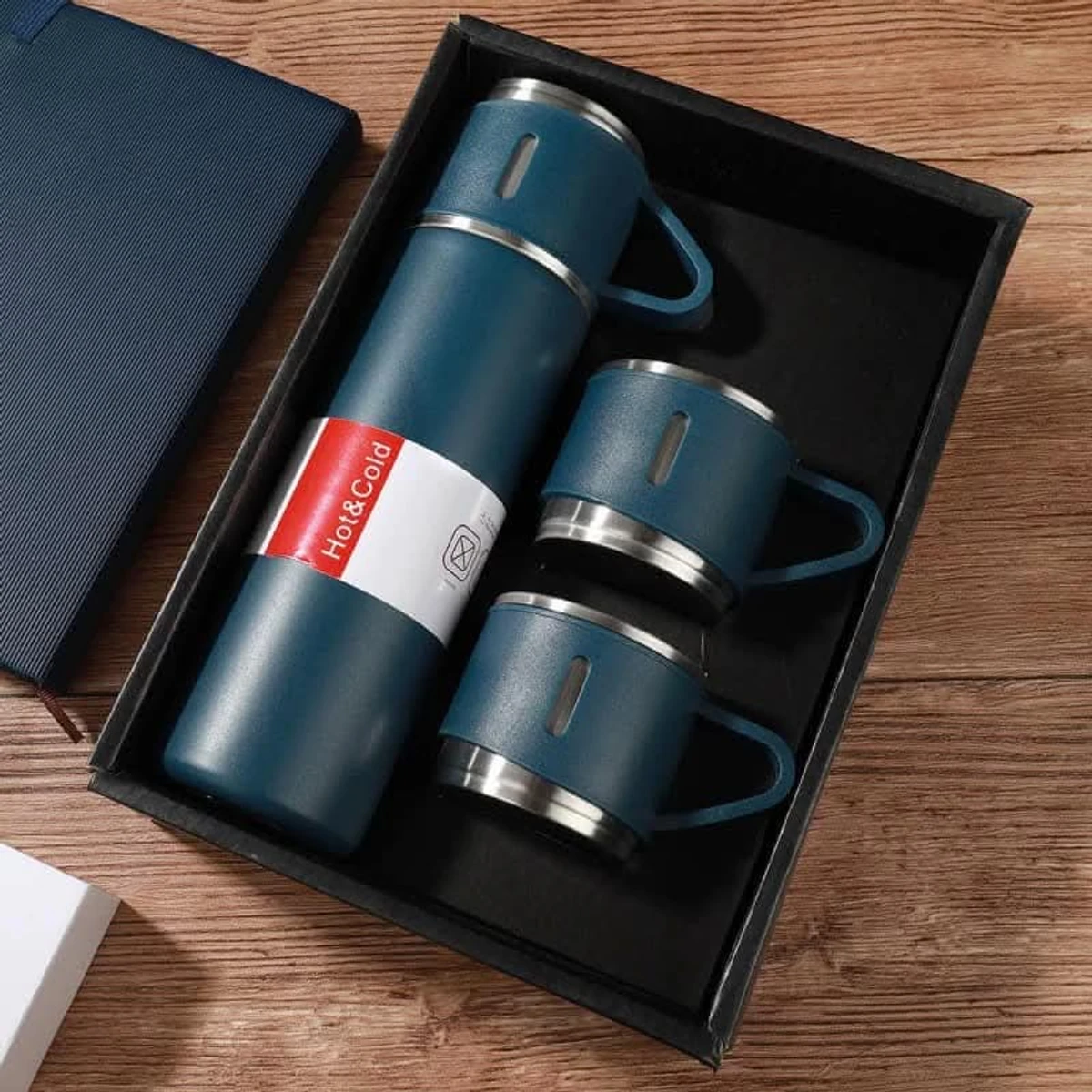 VACUUM INSULATED THERMAL FLASK {Blue}