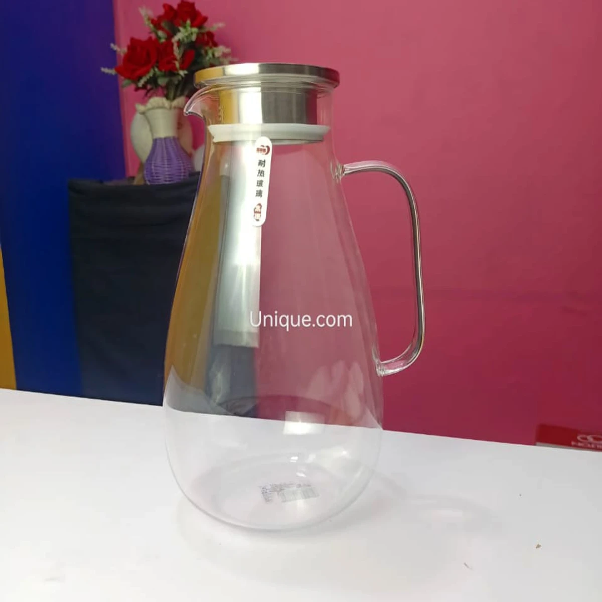 2.2 Liter Borosilicate Crystal Glass Water Jug