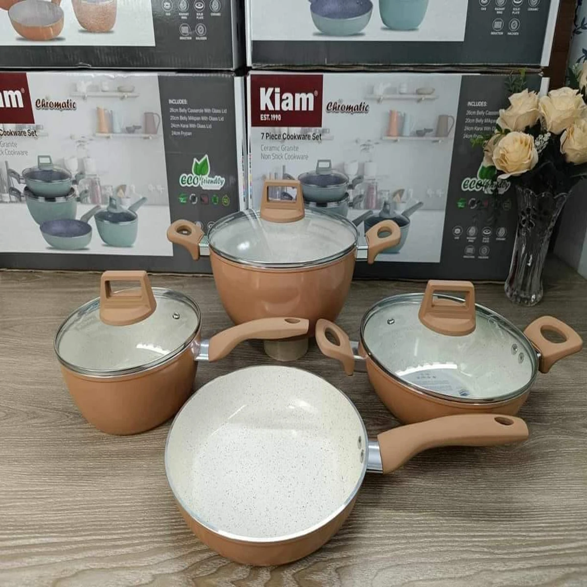 Light Brown Kiam 7pc Set