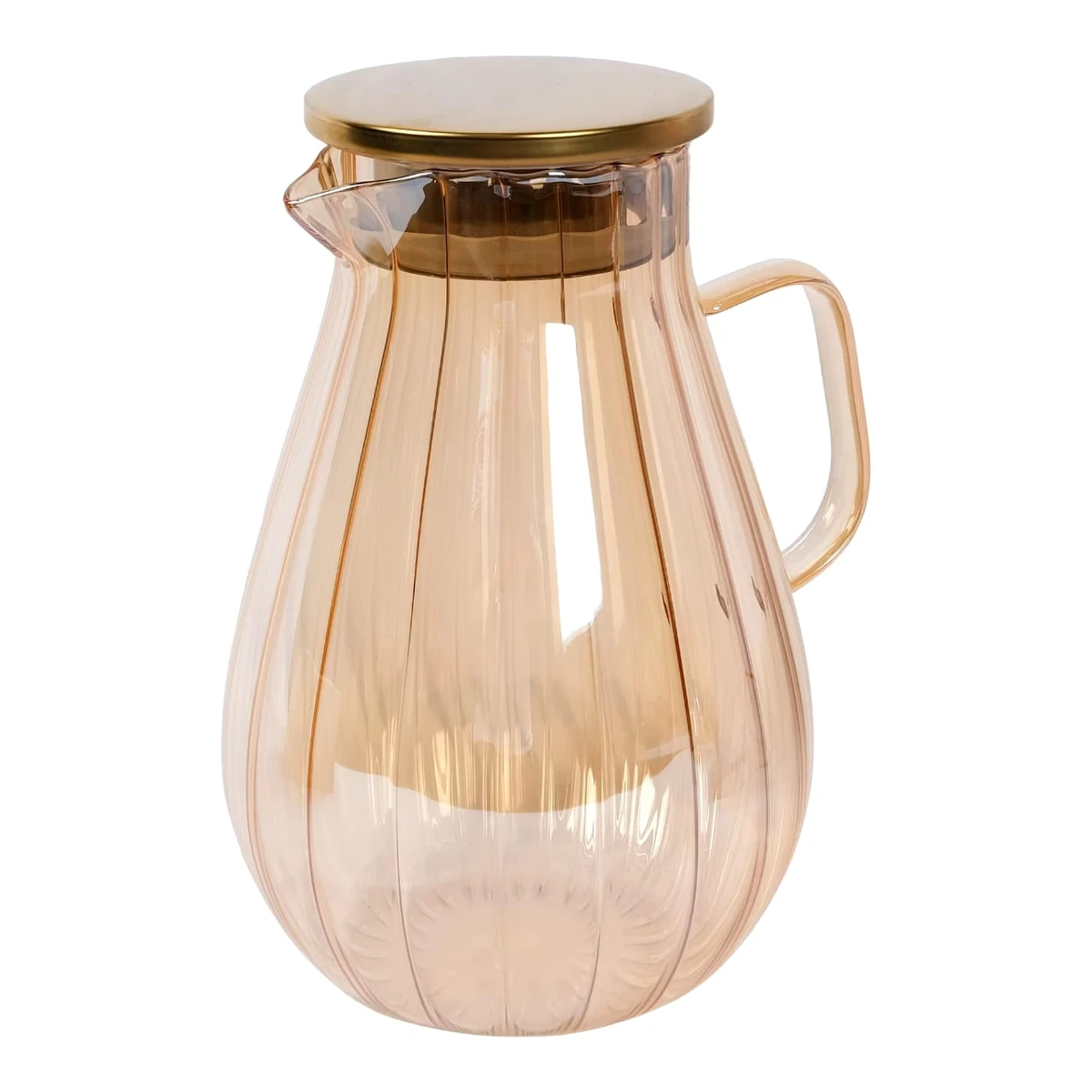 1.8L High Borosilicate Glass Cold Kettle Glass Cup Vertical Stripes Water Bottle Boil Water Jug Beverages Juice Pitcher Tea Pots