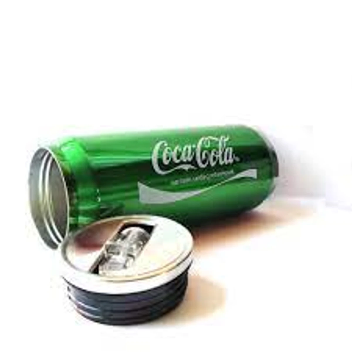 500ml Stainless Steel Coca Cola Design Water Bottle - green , red , blue