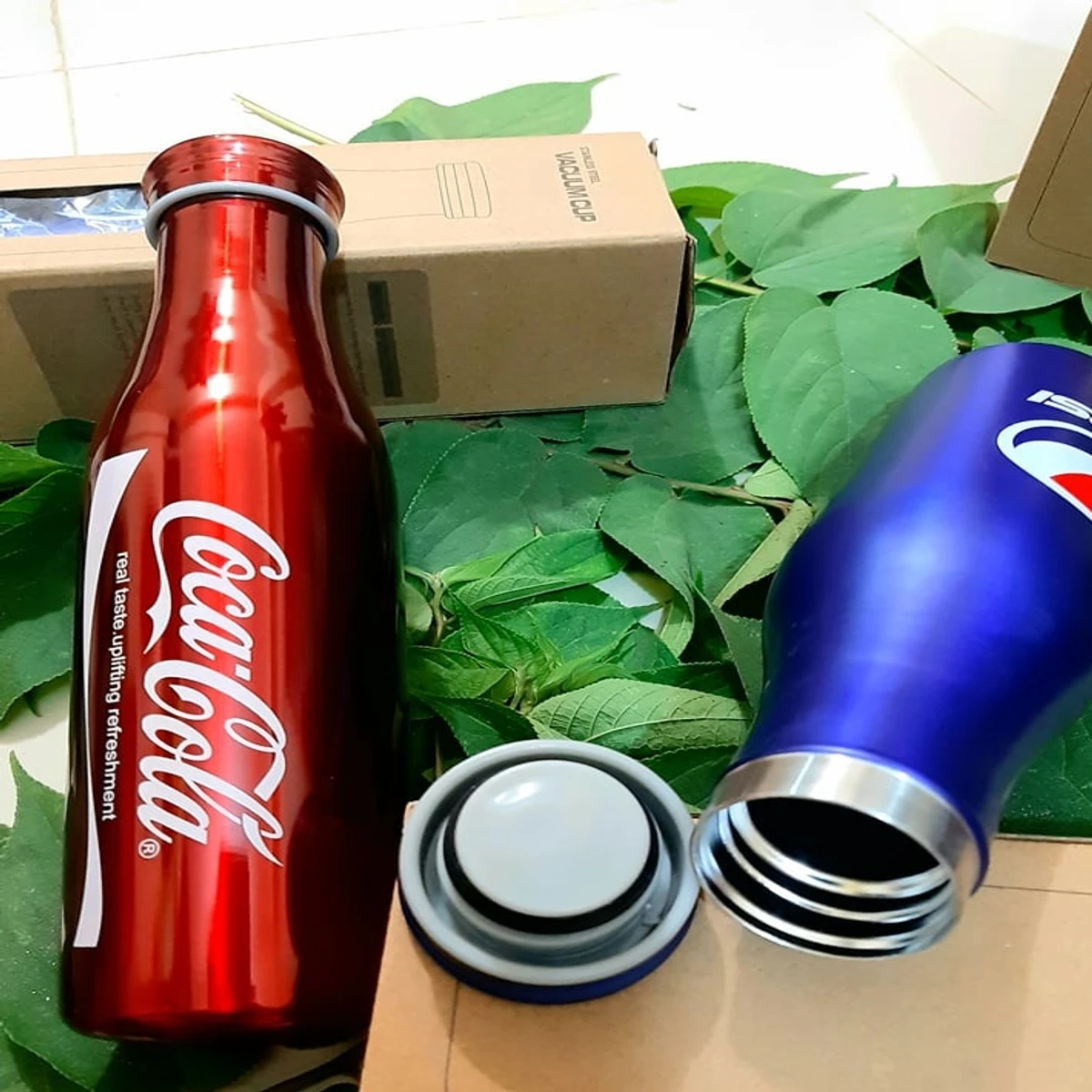 500Ml Stainless Steel Vacuum Coca Cola Design Water Bottle - Water Bottle