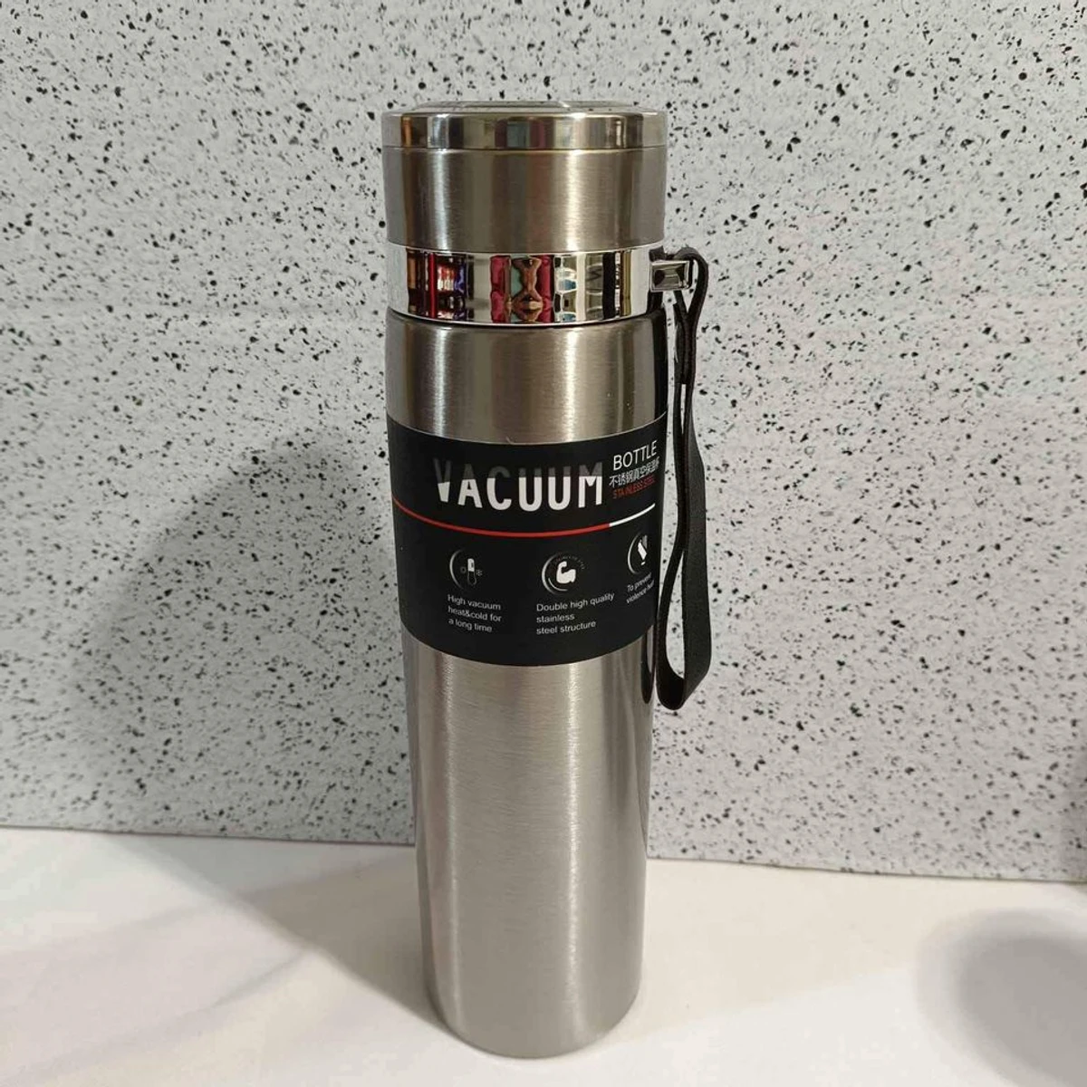 Travel bottle Stainless steel water bottle 1000 ml / thermos bottle for cold water / thermos bottle for hot water