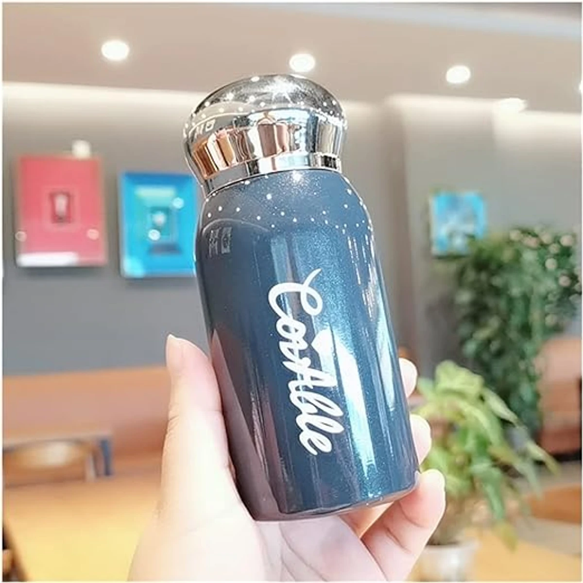 260ml Pocket Stainless Steel Vacuum Flask Thermos Coffee Mug Water Bottle For Girls Tumbler Portable Tea Coffee Thermal Cup