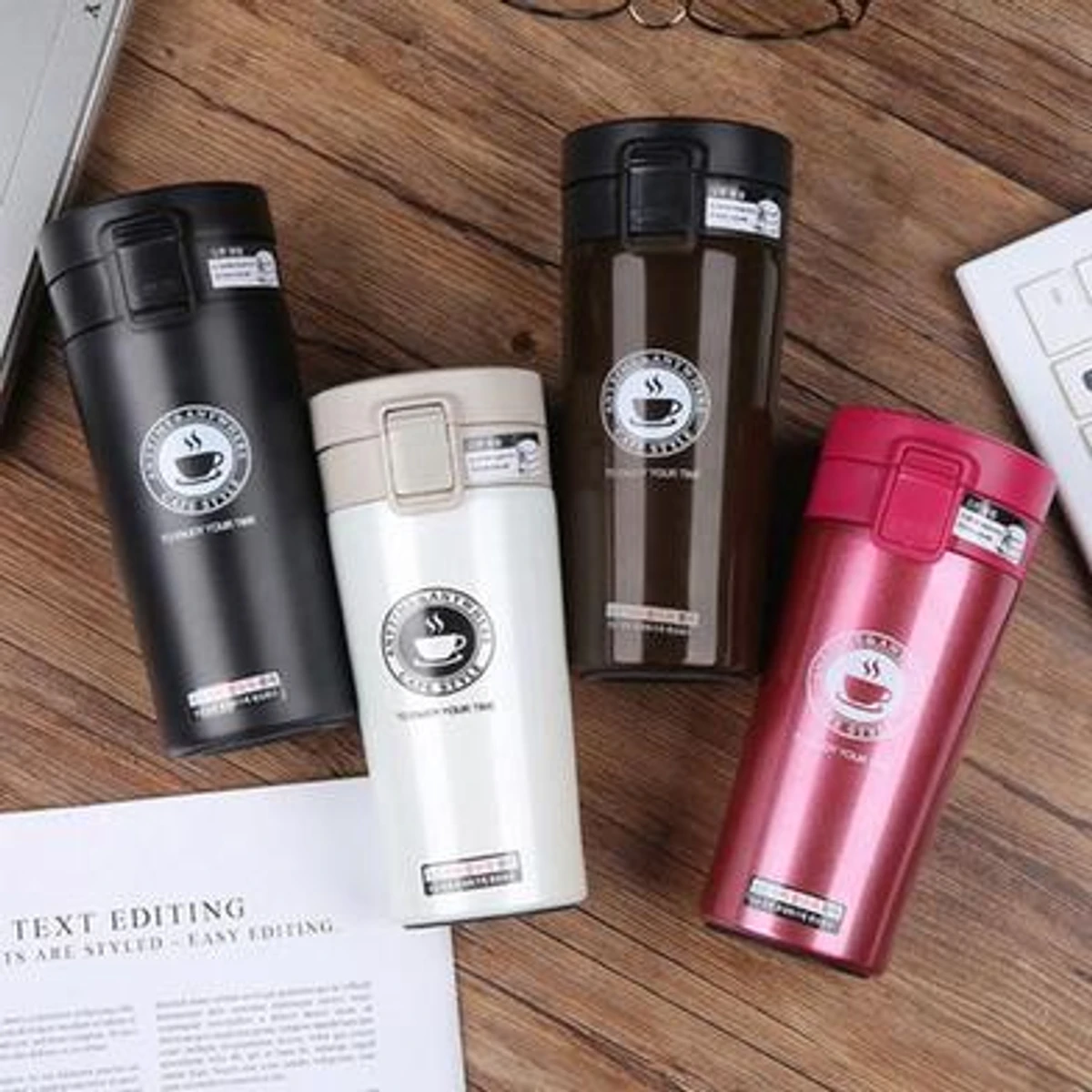 umbler Hot Fashion 380ml Stainless Steel Coffee Mugs Insulated Water Bottle Tumbler Thermos Cup Vacuum Flask Premium Travel Coffee Mug