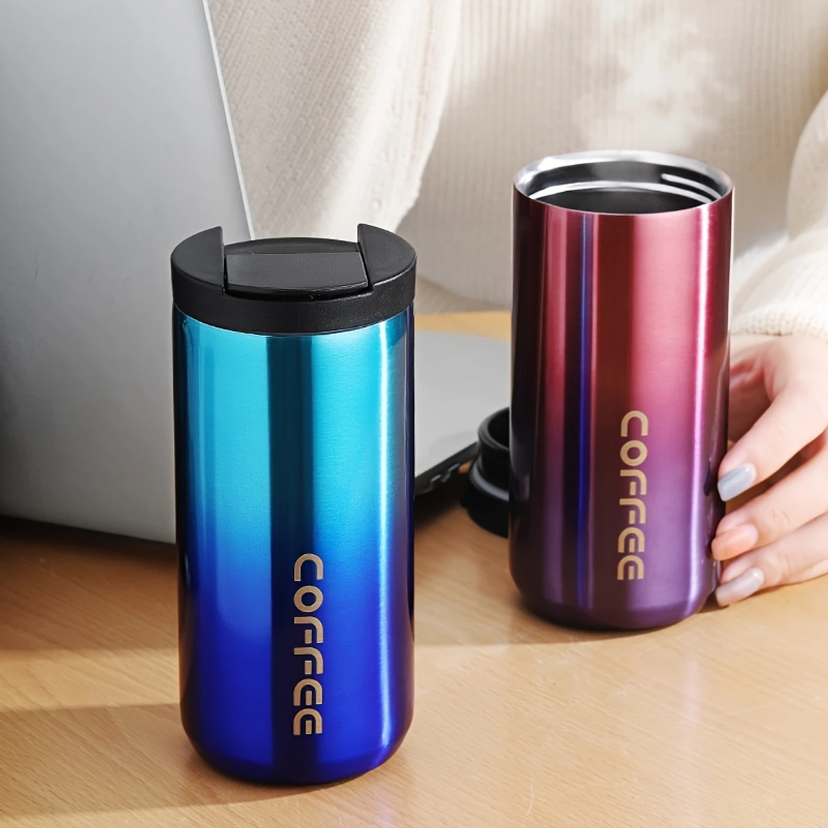 500 ml Fashion Coffee Cup Mug Bottle hot and cold