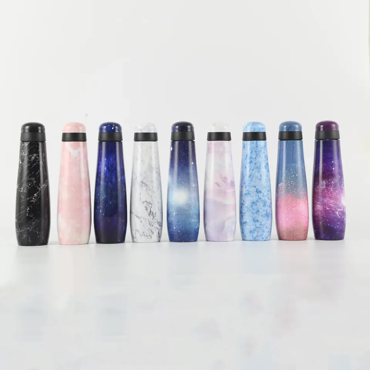 Seaygift high quality marble starry sky design double wall vacuum insulated water bottle stainless steel thermos flask bottle