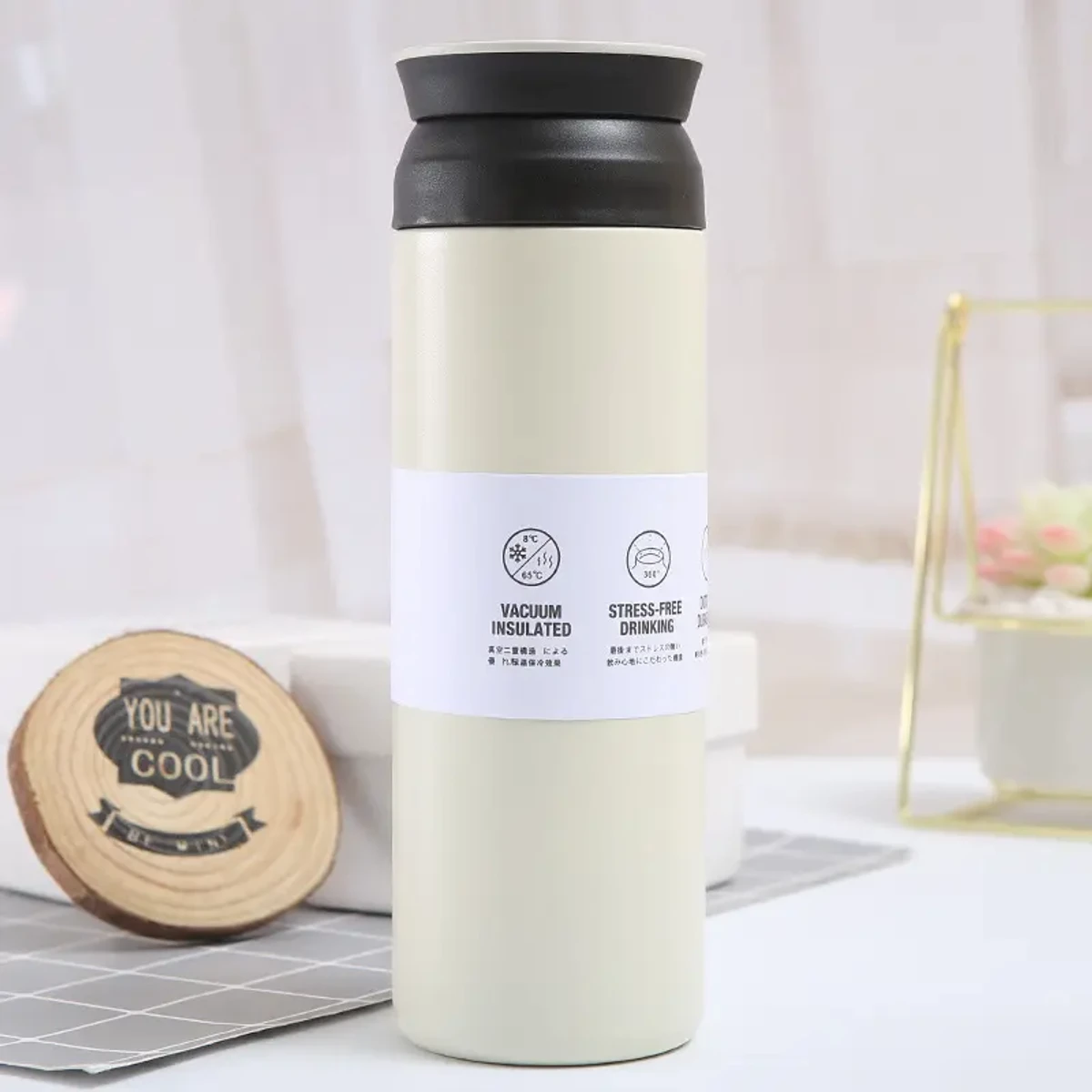 Japanese style 350ml 500ml travel mugs vacuum stainless steel water bottle vacuum flask thermos