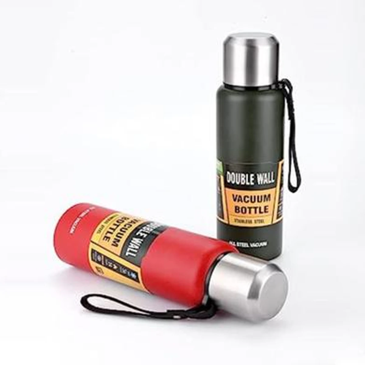 600 ML High Quality Large Capacity Stainless Steel Thermos Portable Vacuum Flask Insulated Tumbler with Rope Thermal Bottle