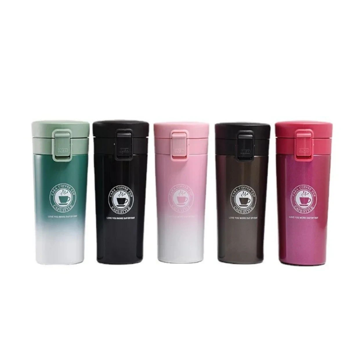 Stainless Steel Coffee Mug Bouncing Feature Portable Business Gifts Car Coffee Cup Water Bottle Vacuum Insulated Bottle