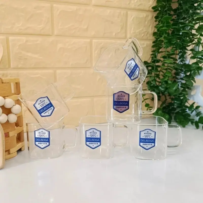 DELISOGA Heat Resistant 150 ML Tea Mug Set (6 Pcs)