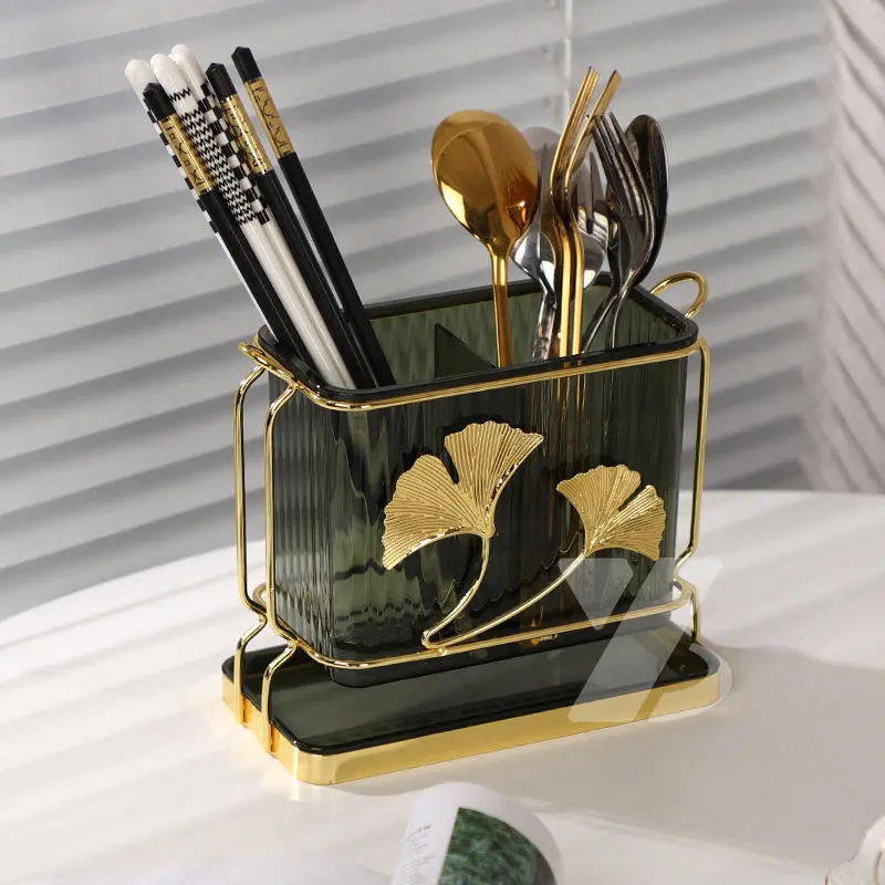 Ginkgo Leaf Luxury Cutlery Holder