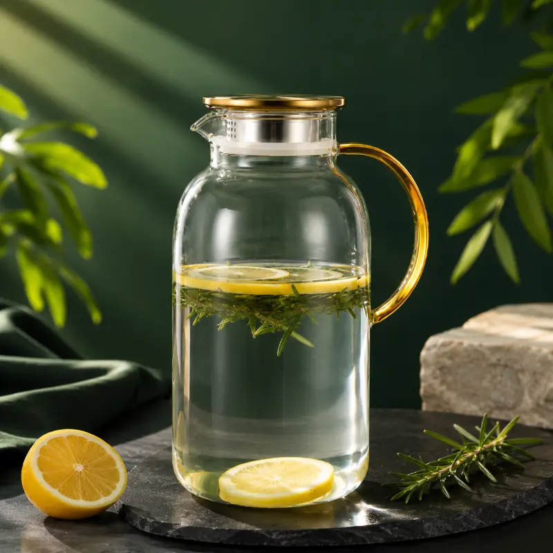 2500ml Borosilicate Glass Water Jug