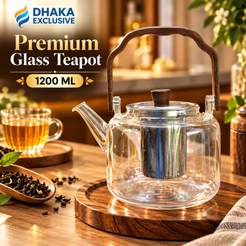 Premium Glass Teapot – 1200 ML