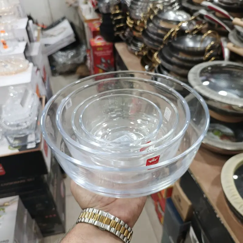 YUJING Glassware – Oven-Proof 4 Pcs Serving Bowl Set