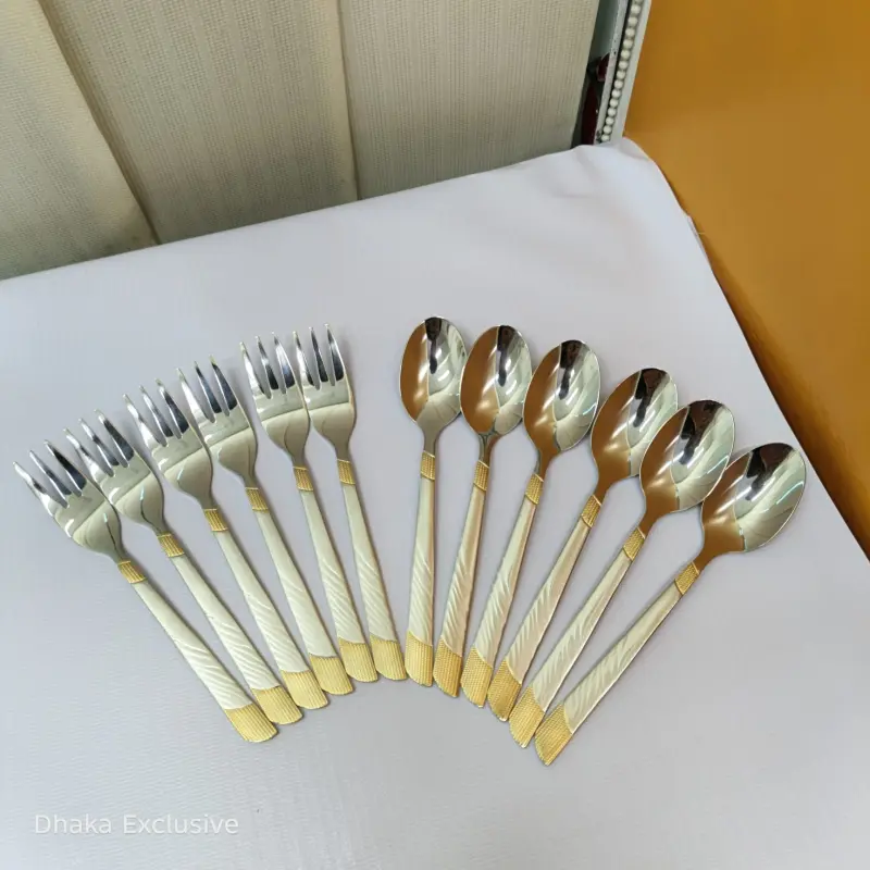 12pcs Tea Spoon & Fork Set Model 3GS