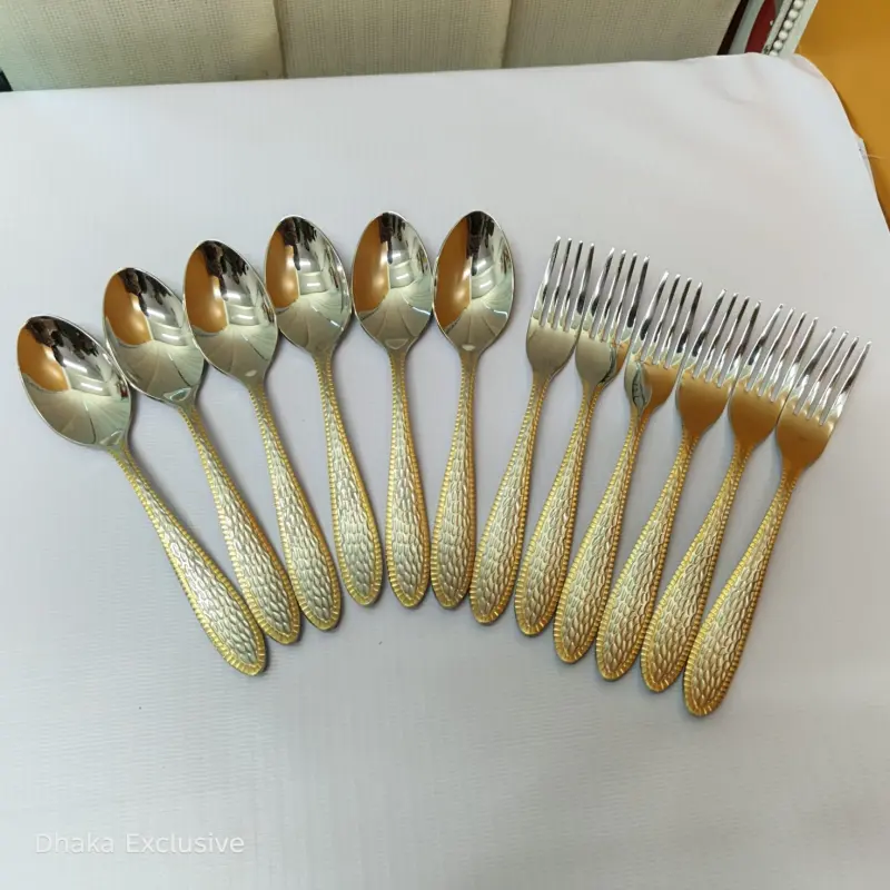 12pcs Tea Spoon & Fork Set Model 4GS