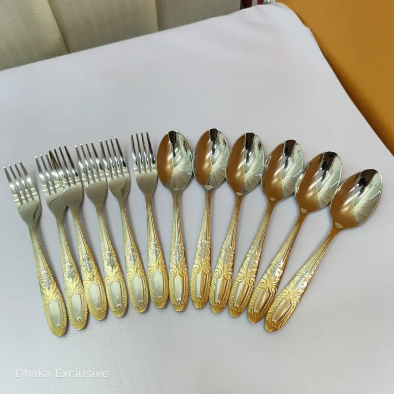 12pcs Tea Spoon & Fork Set Model 9GS