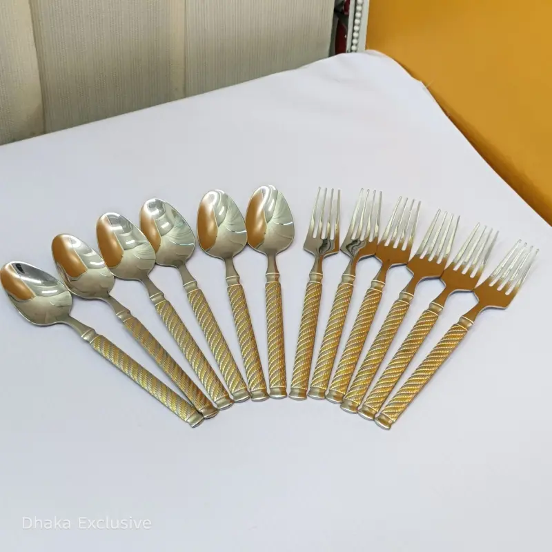12pcs Tea Spoon & Fork Set Model 14GS