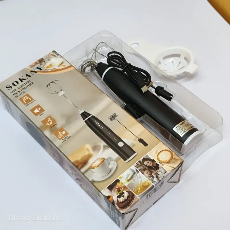 Sokany SK-1772 Rechargeable Hand Mixer & Milk Frother