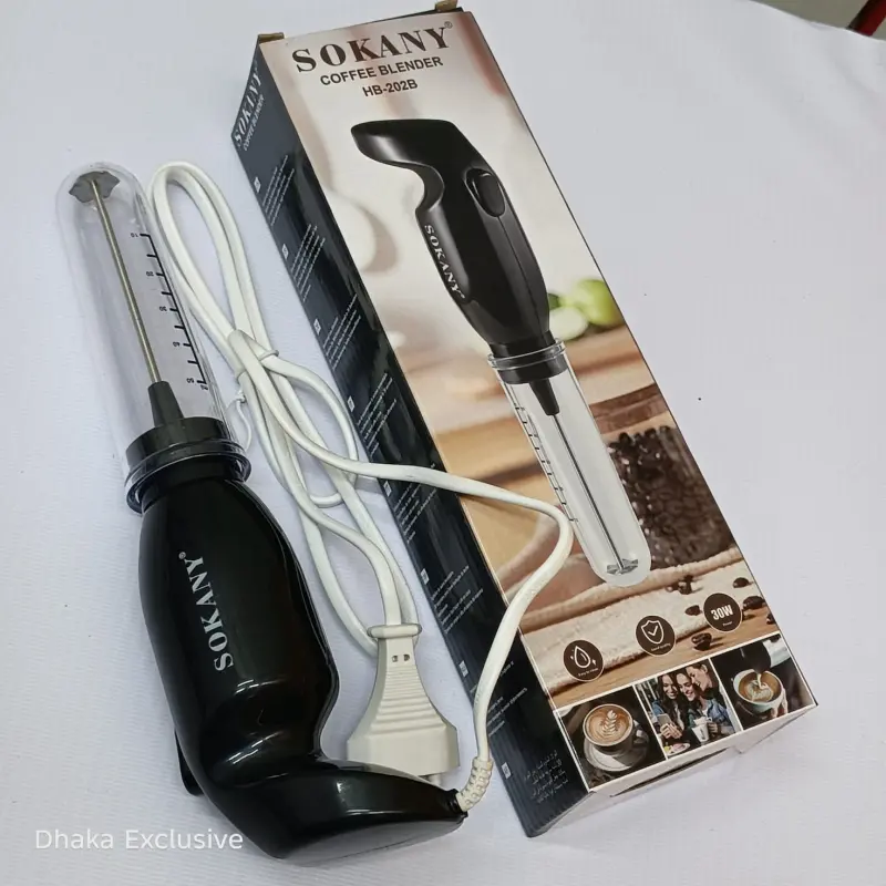 Sokany 202B Electric Milk Frother With 50 ML Measuring Tube 30 Watt