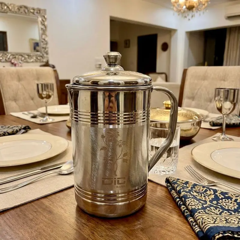 3 Liter Jumbo Stainless Steel Jug ( Lid Design )