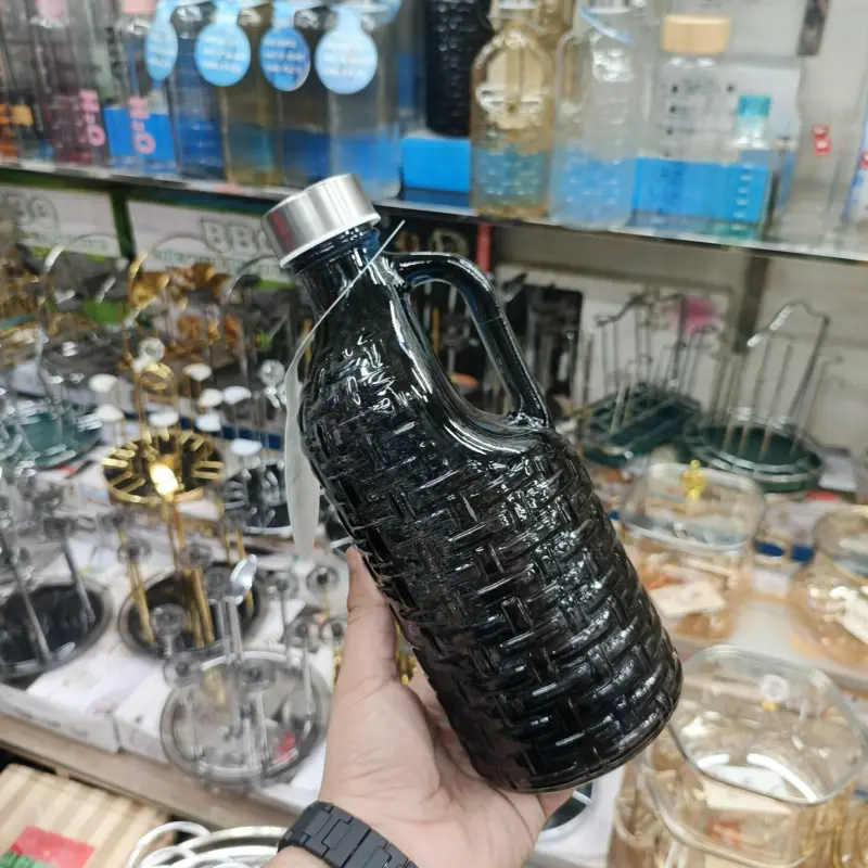 Elegant Colouring Glass Water Bottle