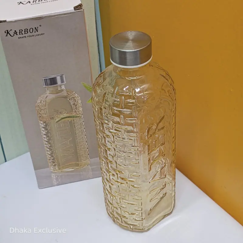 Premium Glass Water Bottle – 1000 ML Party