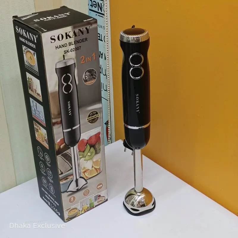 Sokany 2 in 1 Hand Blender With Mug ( Model : 02007 / 400 Watt )