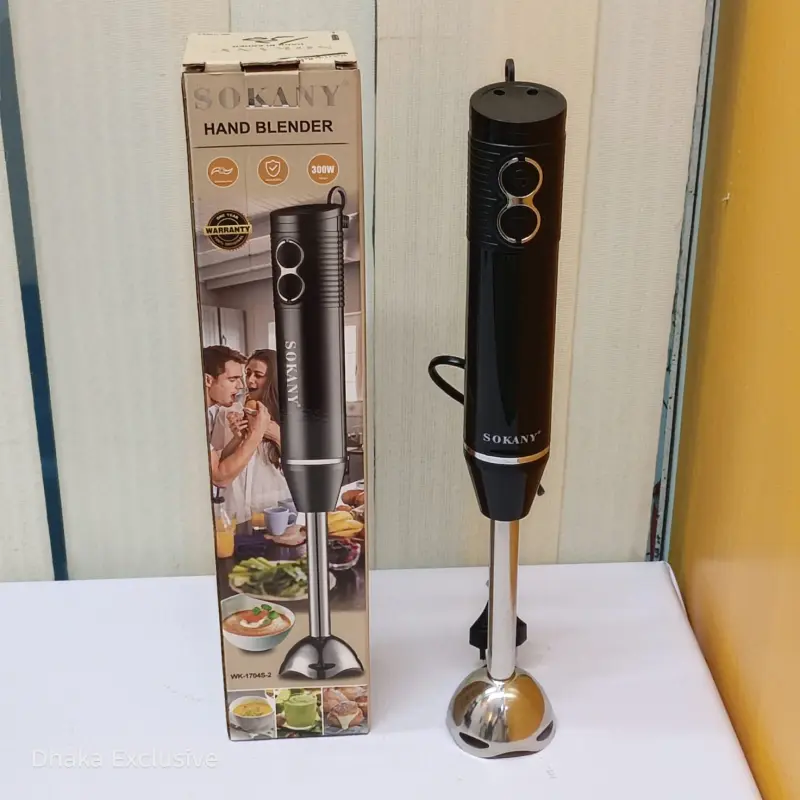 Sokany 2 in 1 Hand Blender ( Model : 1704S-2 / 300 Watt )