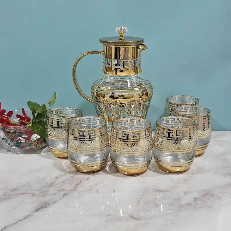 7pcs Premium Borosilicate Glass Jug Set ( M : 5 )
