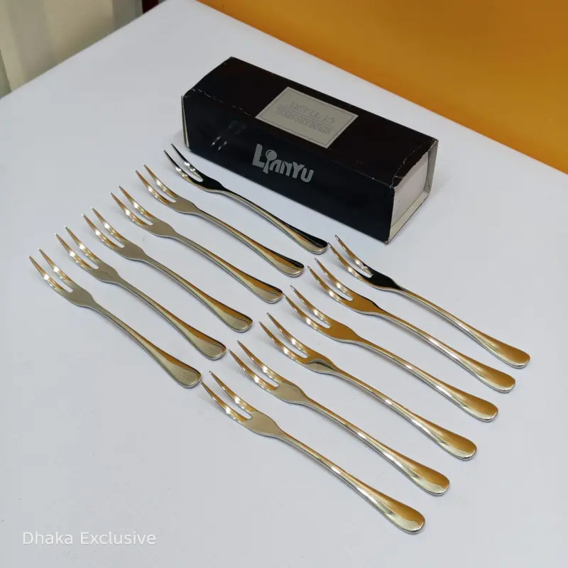12pcs Food Fruit Picks Appetizer Fork Set Model : ( 1010 - 19 )